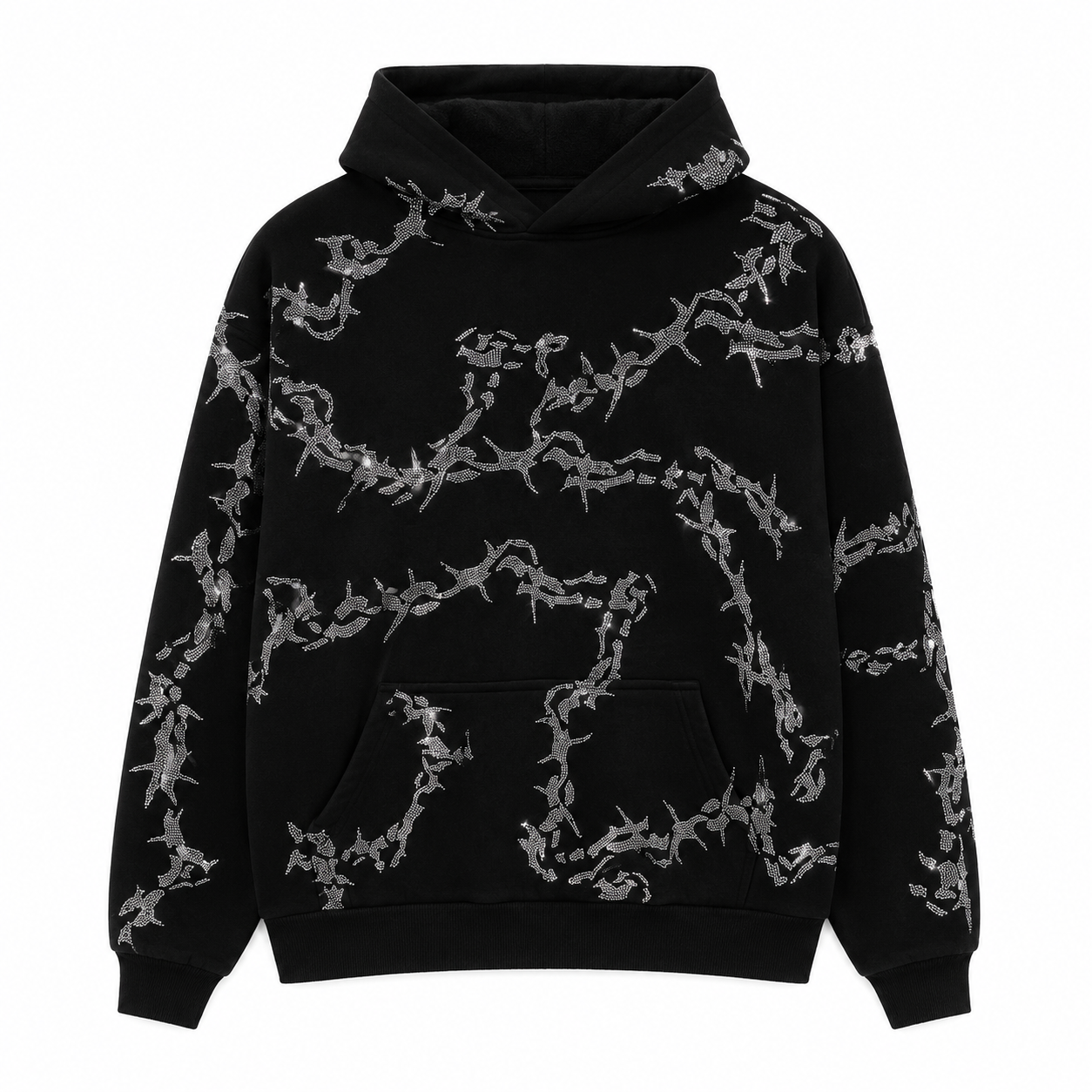 Custom Rhinestone Hoodie | Graphic Rhinestone Hoodie
