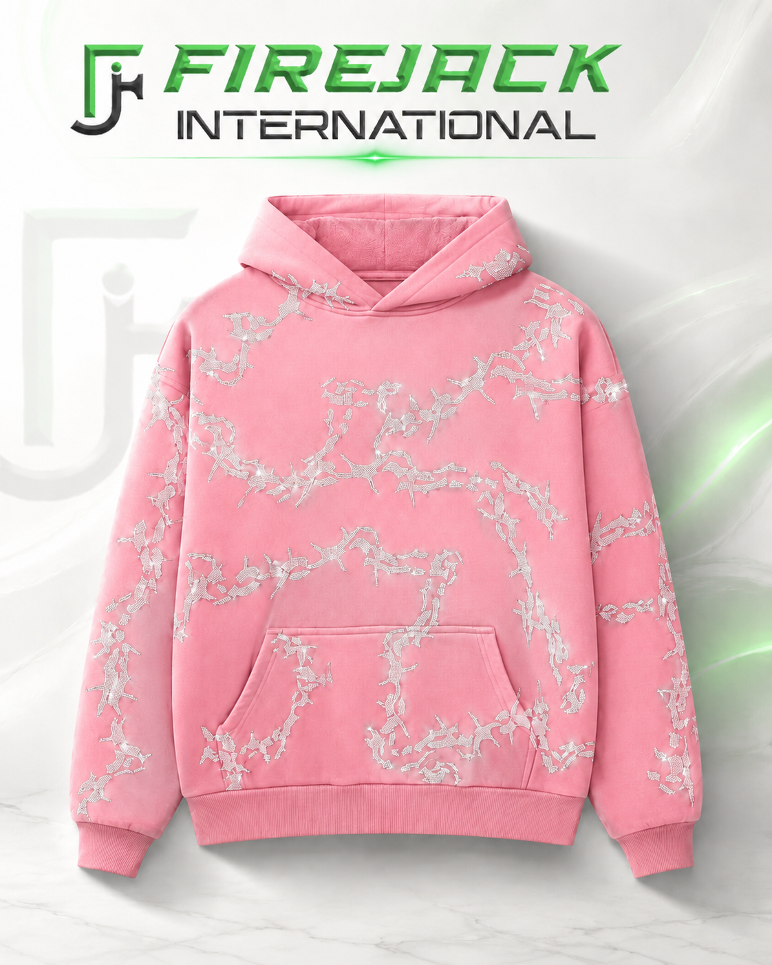 Custom Rhinestone Hoodie | Graphic Rhinestone Hoodie