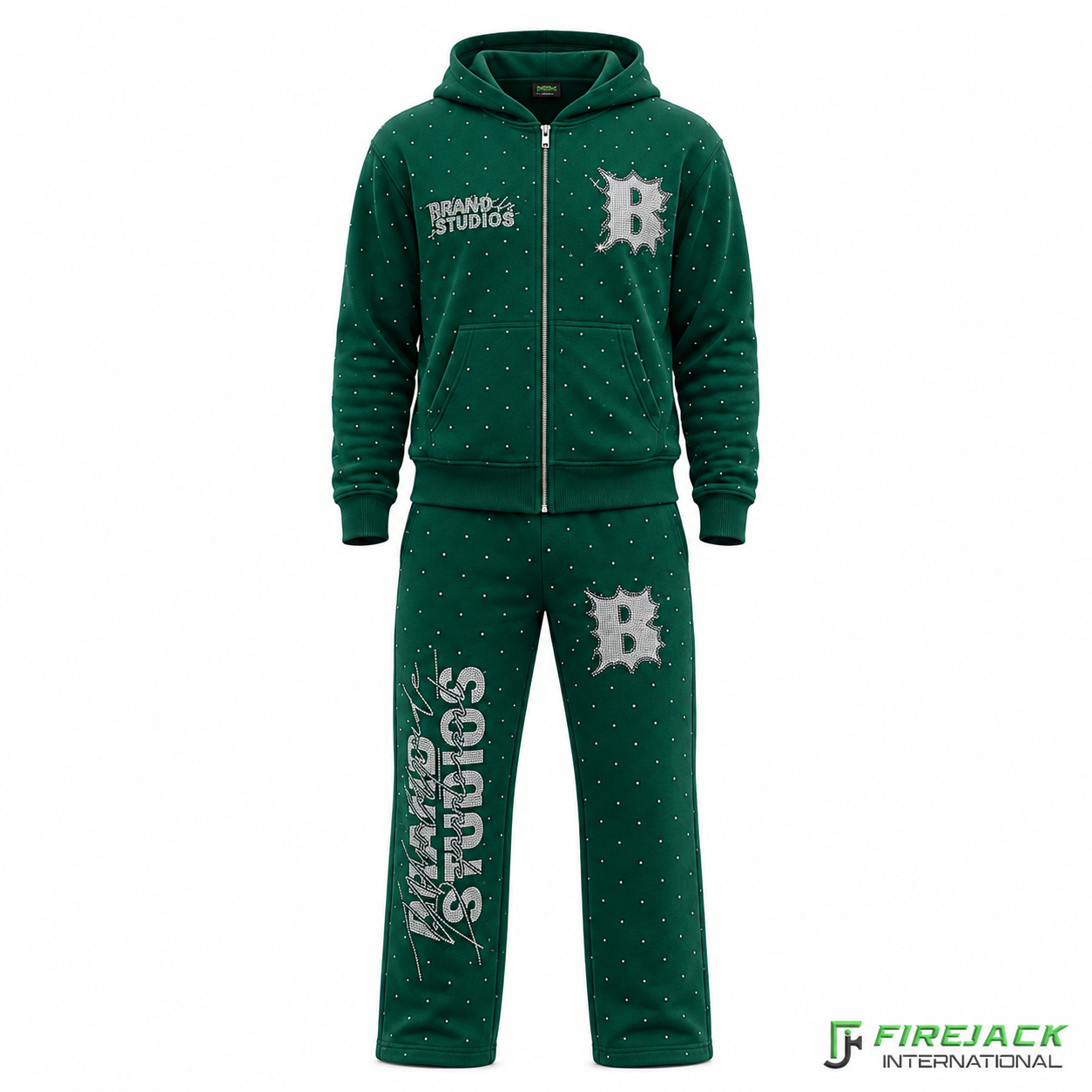 Rhinestone Tracksuit | Custom Tracksuit Manufacturers