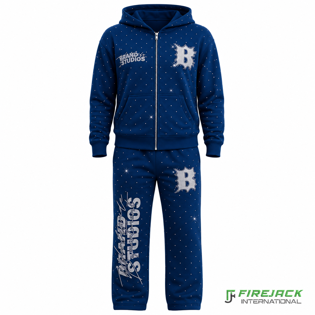 Rhinestone Tracksuit | Custom Tracksuit Manufacturers