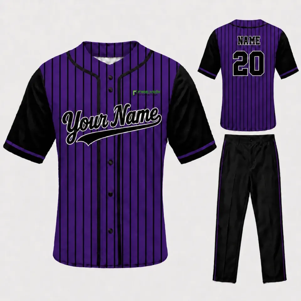 Custom Baseball Uniform Maker | Pinstripe Uniform Set