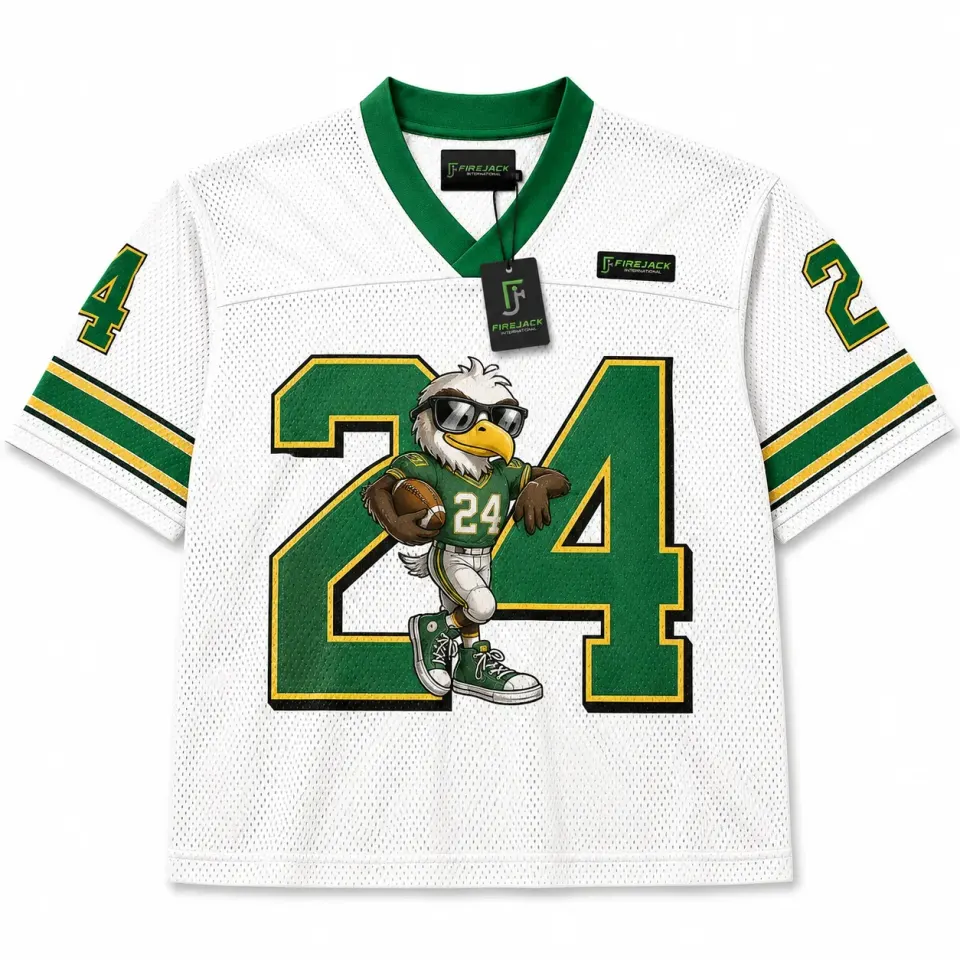 Custom Football Jersey with Logo | Eagle Mascot 24
