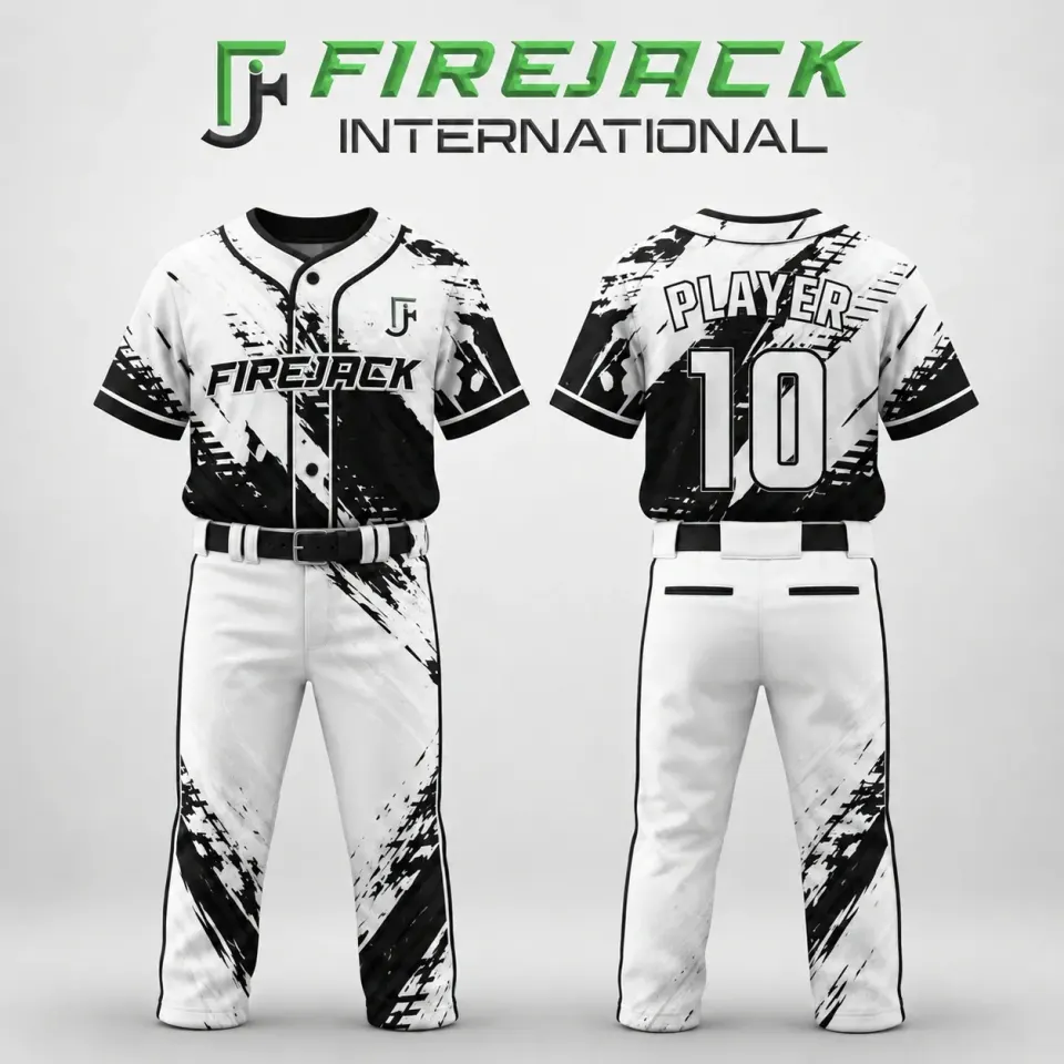 Custom Baseball Uniform Packages | Black & White Youth