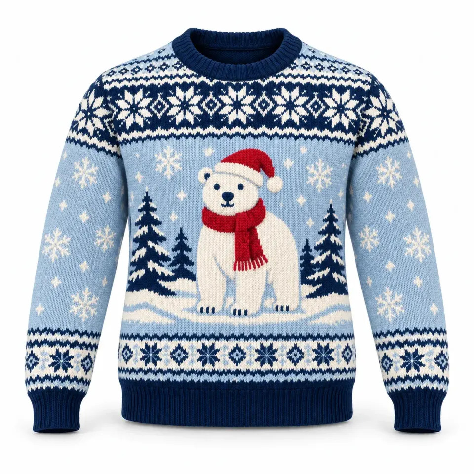 Polar Bear Christmas Sweater | Custom Sweaters