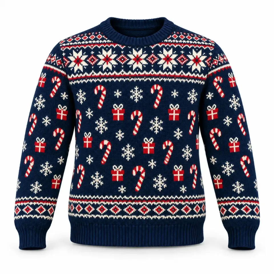 Candy Cane Christmas Sweater | Custom Xmas Sweaters